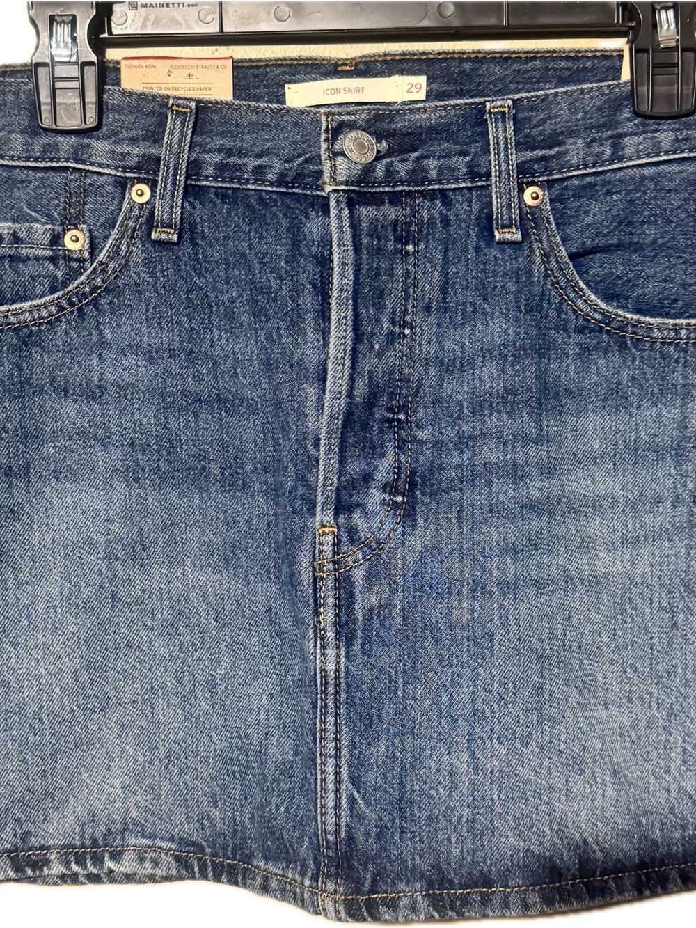Levi's Medium Blue Denim Mini Skirt